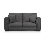 Oakley-faux-leather-3-seater-sofa-charcoal from Roseland Furniture