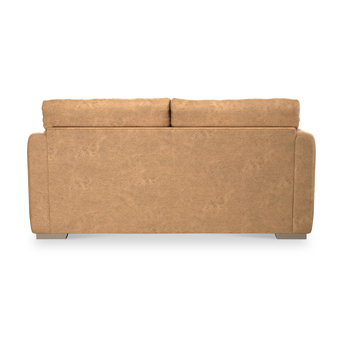 Oakley-faux-leather-3-seater-sofa-tan from Roseland Furniture