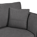 Oakley-faux-leather-3-seater-sofa-charcoal from Roseland Furniture