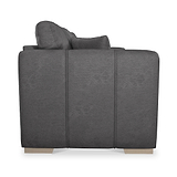 Oakley-faux-leather-3-seater-sofa-charcoal from Roseland Furniture