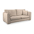 Oakley-faux-leather-3-seater-sofa-mink from Roseland Furniture