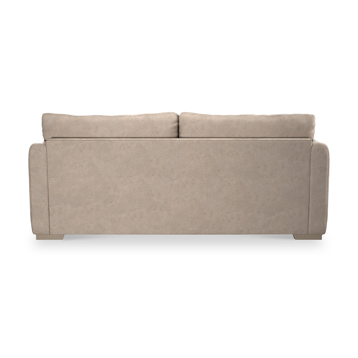 Oakley-faux-leather-3-seater-sofa-mink from Roseland Furniture