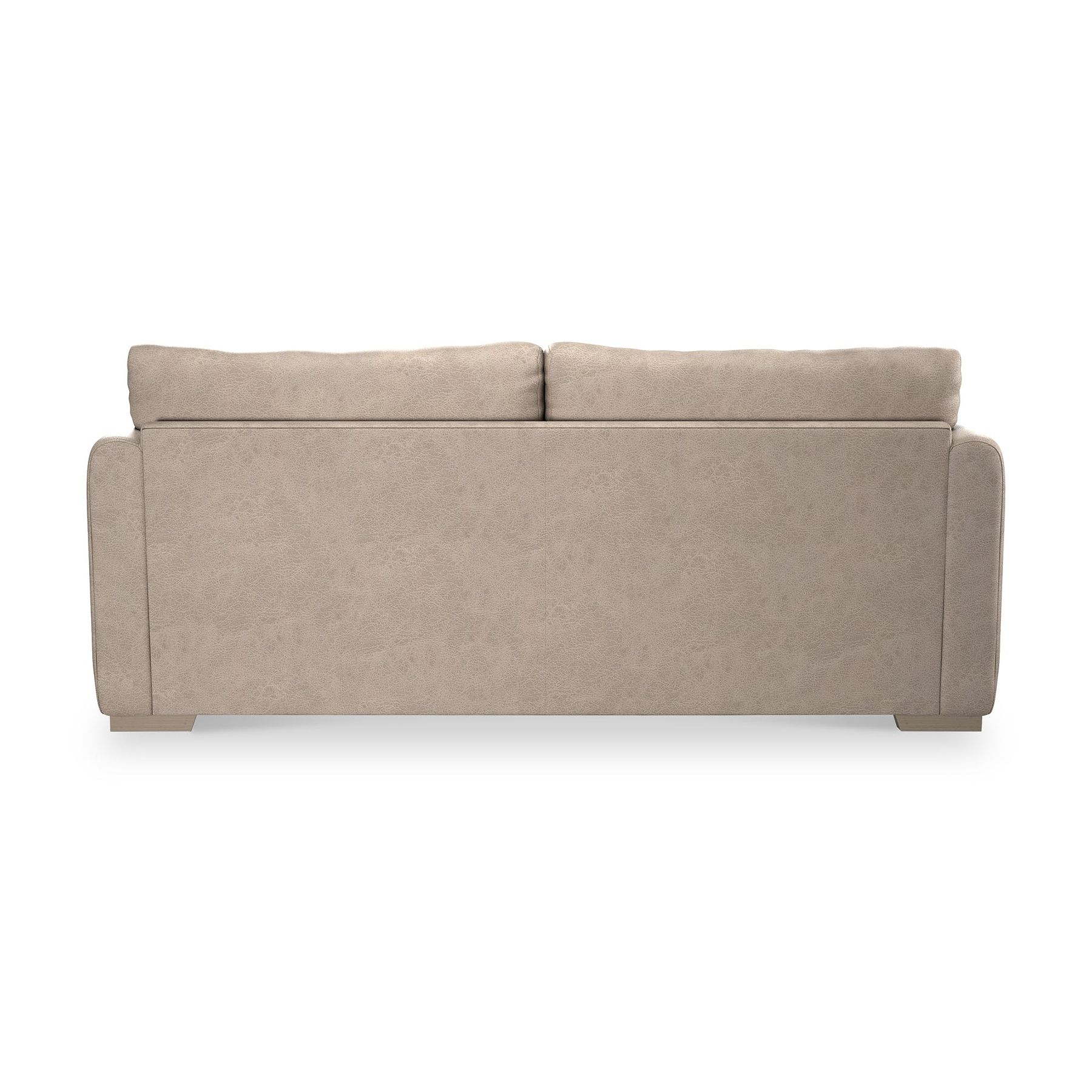 Oakley-faux-leather-3-seater-sofa-mink from Roseland Furniture