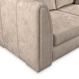 Oakley-faux-leather-3-seater-sofa-mink from Roseland Furniture