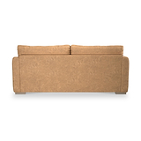 Oakley-faux-leather-3-seater-sofa-tan from Roseland Furniture