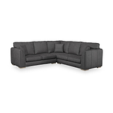 Oakley-faux-leather-2-corner-2-sofa-charcoal from Roseland Furniture
