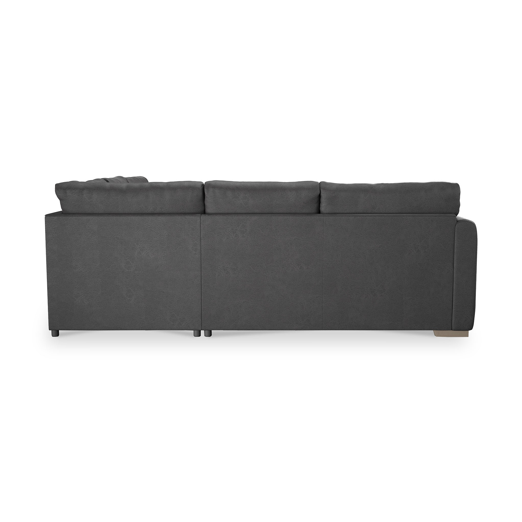 Oakley-faux-leather-2-corner-2-sofa-charcoal from Roseland Furniture