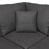 Oakley-faux-leather-2-corner-2-sofa-charcoal from Roseland Furniture