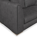 Oakley-faux-leather-2-corner-2-sofa-charcoal from Roseland Furniture