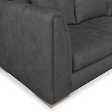 Oakley-faux-leather-2-corner-2-sofa-charcoal from Roseland Furniture