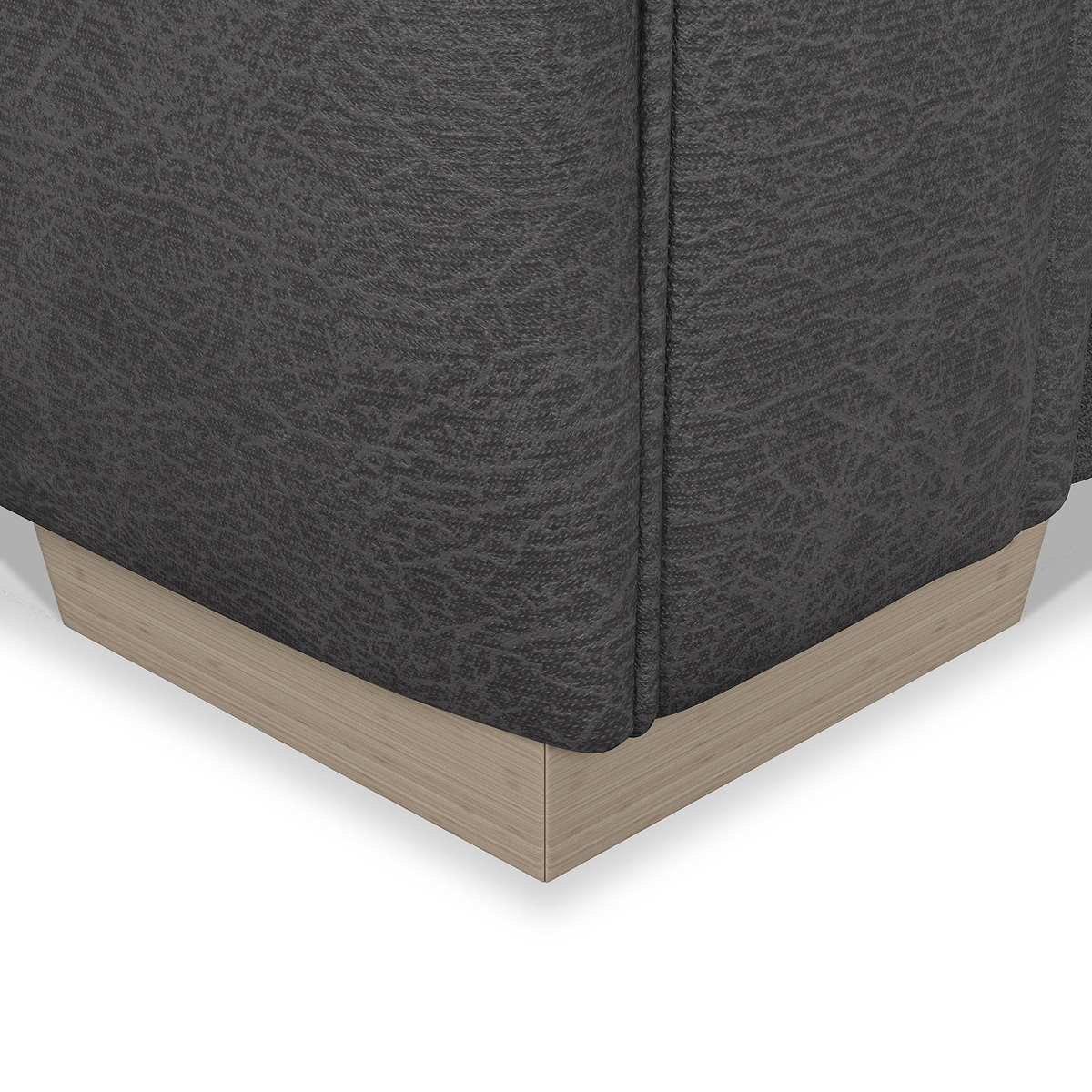 Oakley-faux-leather-2-corner-2-sofa-charcoal from Roseland Furniture