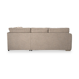 Oakley-faux-leather-2-corner-2-sofa-mink from Roseland Furniture
