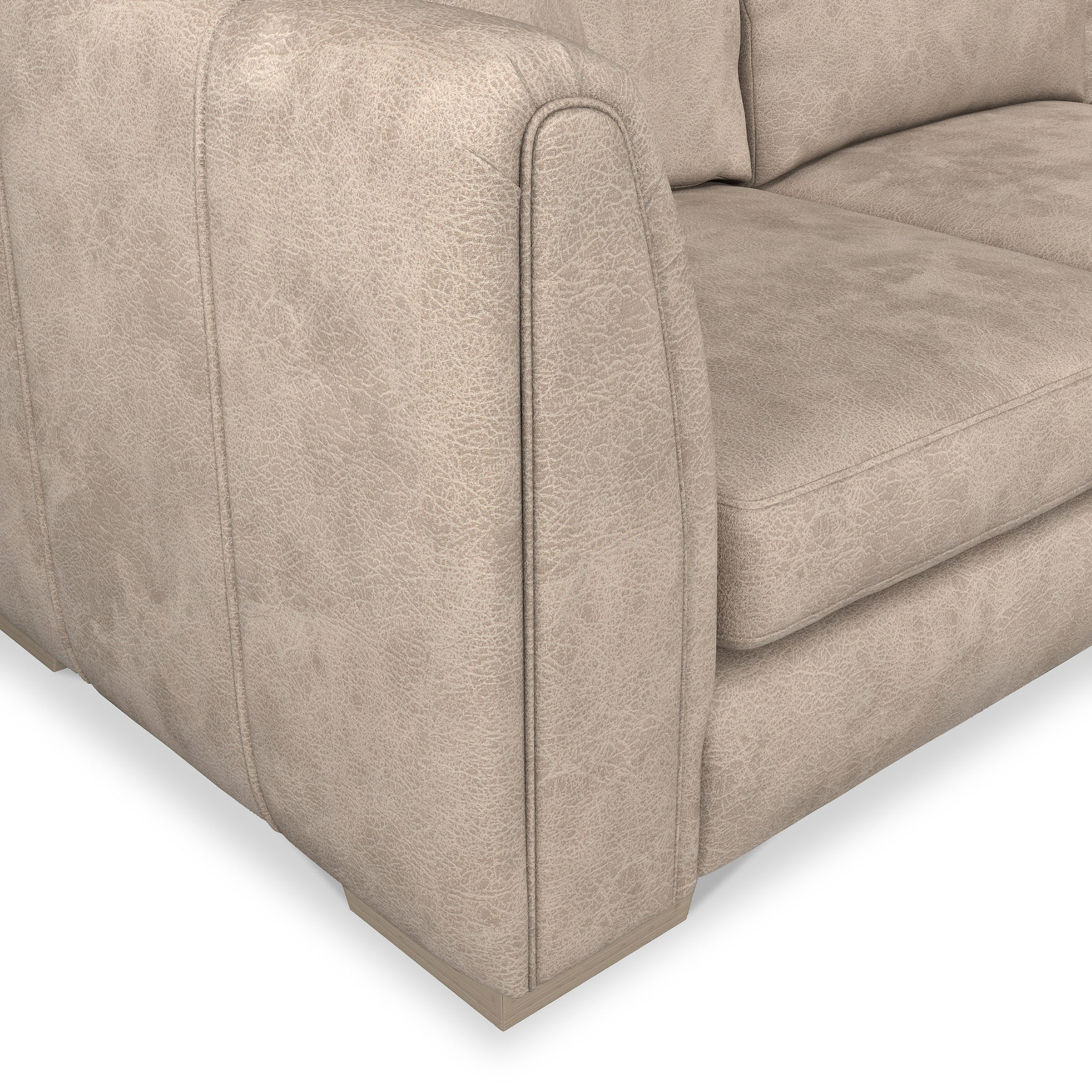 Oakley-faux-leather-2-corner-2-sofa-mink from Roseland Furniture