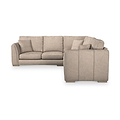 Oakley-faux-leather-2-corner-2-sofa-mink from Roseland Furniture