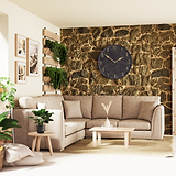 Oakley-faux-leather-2-corner-2-sofa-mink from Roseland Furniture