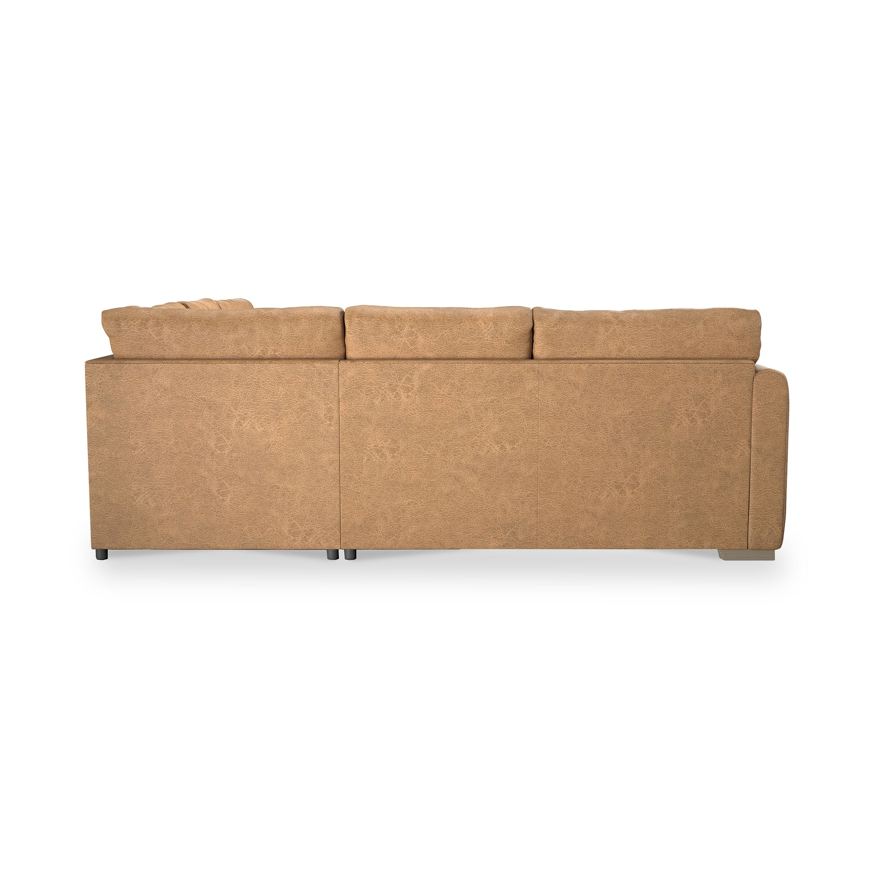 Oakley-faux-leather-2-corner-2-sofa-tan from Roseland Furniture