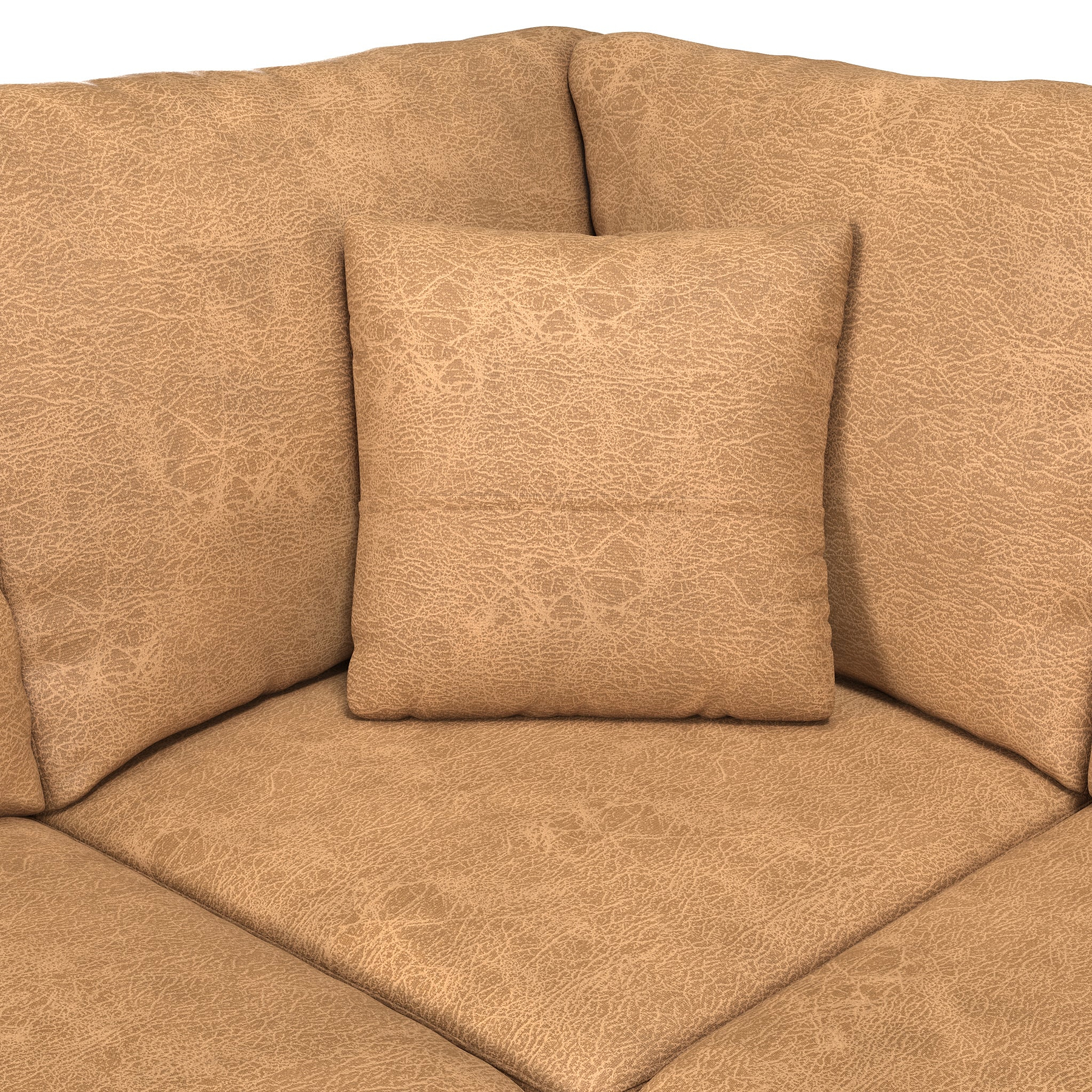 Oakley-faux-leather-2-corner-2-sofa-tan from Roseland Furniture