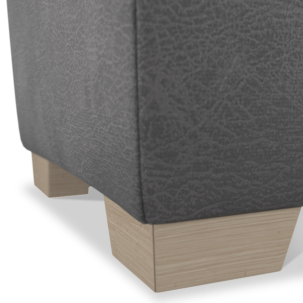 Oakley-faux-leather-storage-footstool-charcoal from Roseland Furniture