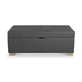 Oakley-faux-leather-storage-footstool-charcoal from Roseland Furniture