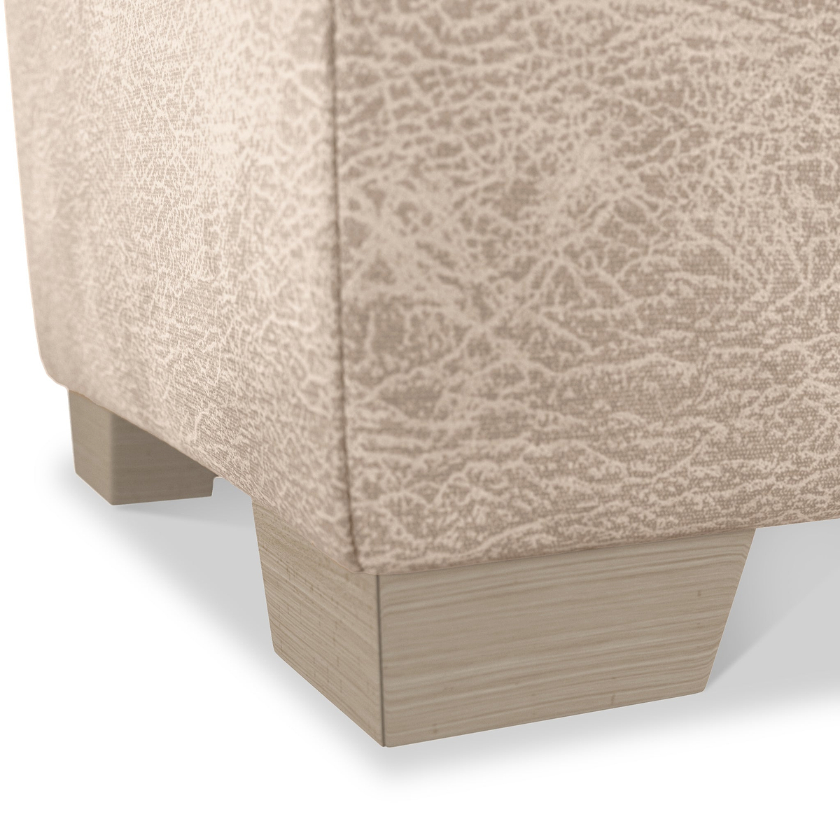 Oakley-faux-leather-storage-footstool-mink from Roseland Furniture