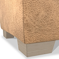 Oakley-faux-leather-storage-footstool-tan from Roseland Furniture