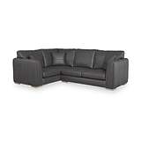 Oakley-faux-leather-lh-corner-sofa-charcoal from Roseland Furniture