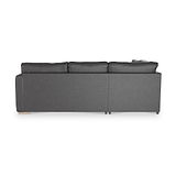 Oakley-faux-leather-lh-corner-sofa-charcoal from Roseland Furniture