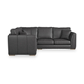 Oakley-faux-leather-lh-corner-sofa-charcoal from Roseland Furniture