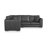 Oakley-faux-leather-lh-corner-sofa-charcoal from Roseland Furniture