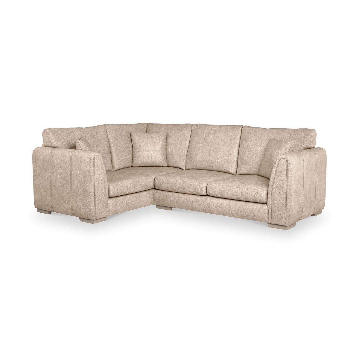 Oakley-faux-leather-lh-corner-sofa-mink from Roseland Furniture