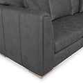 Oakley-faux-leather-rh-corner-sofa-charcoal from Roseland Furniture