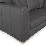 Oakley-faux-leather-rh-corner-sofa-charcoal from Roseland Furniture