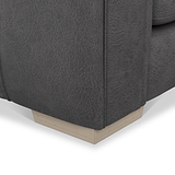 Oakley-faux-leather-rh-corner-sofa-charcoal from Roseland Furniture