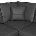 Oakley-faux-leather-rh-corner-sofa-charcoal from Roseland Furniture