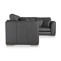 Oakley-faux-leather-rh-corner-sofa-charcoal from Roseland Furniture