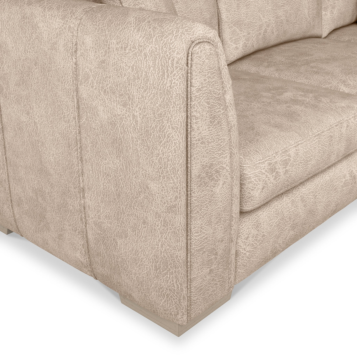 Oakley-faux-leather-rh-corner-sofa-mink from Roseland Furniture