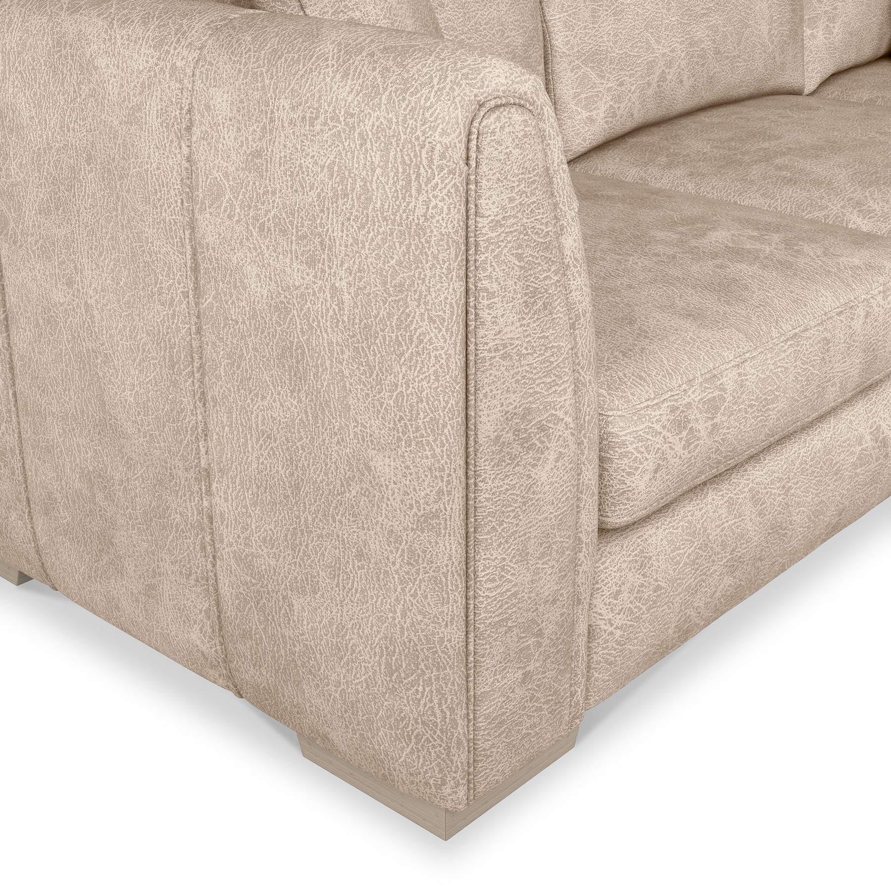 Oakley-faux-leather-rh-corner-sofa-mink from Roseland Furniture