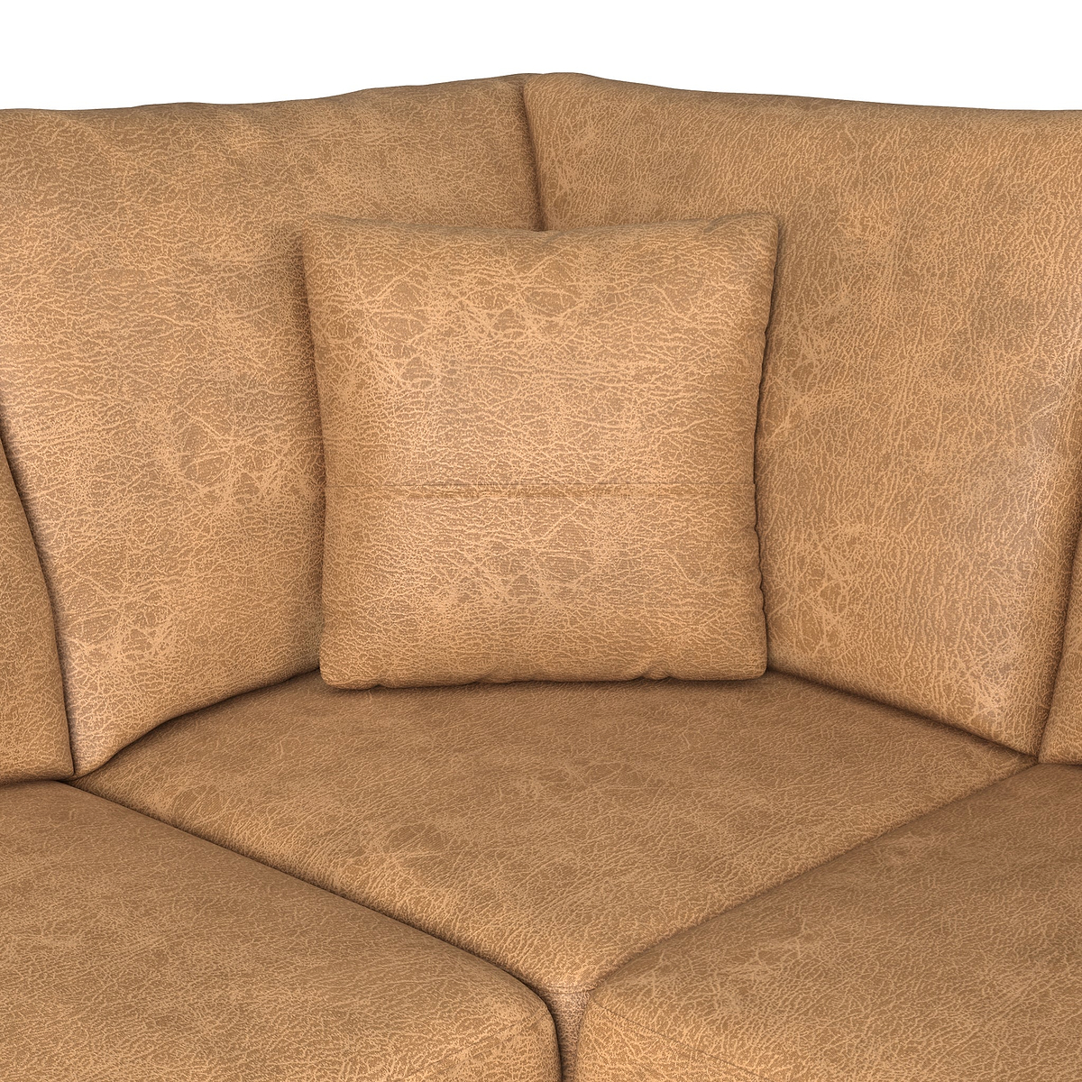 Oakley-faux-leather-rh-corner-sofa-tan from Roseland Furniture