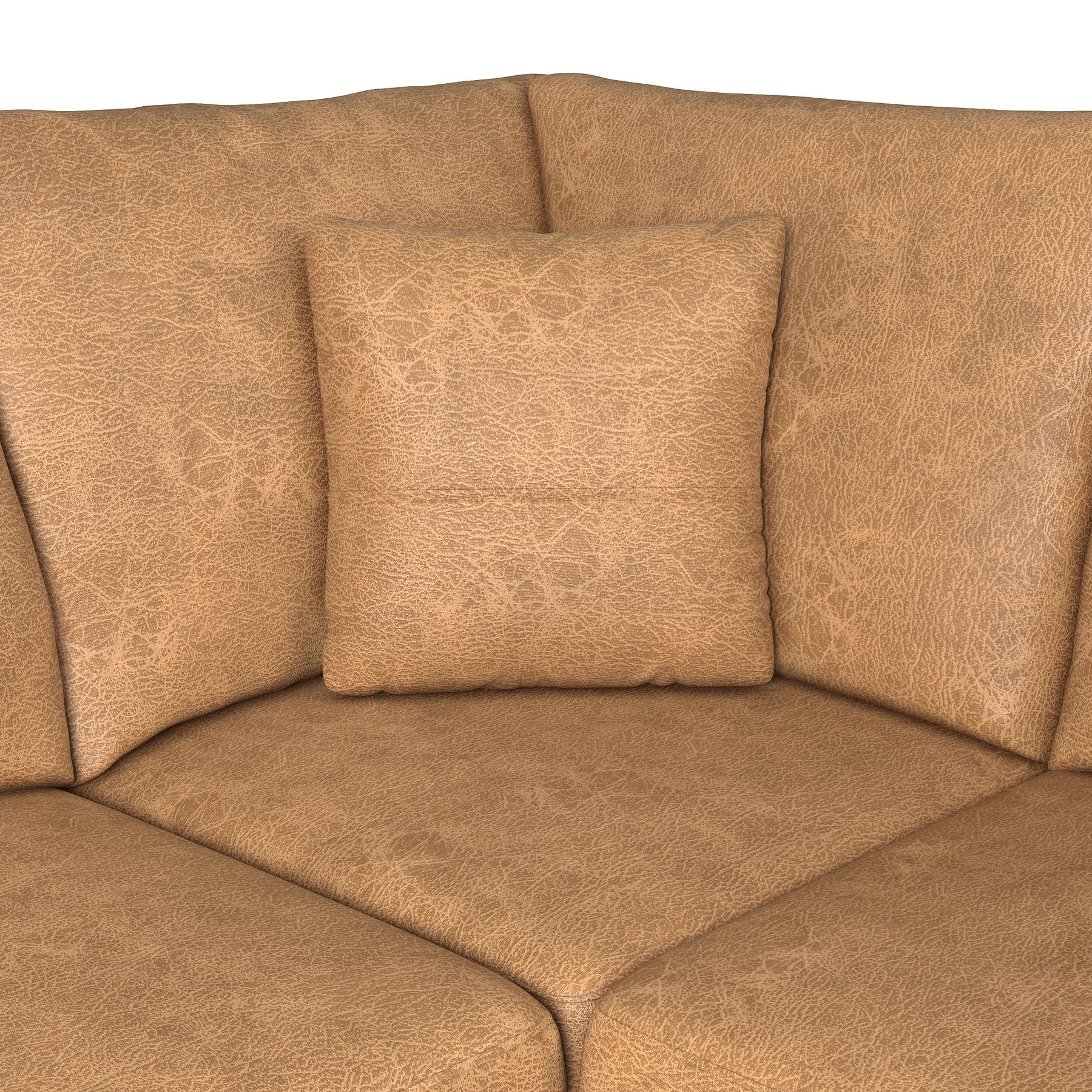 Oakley-faux-leather-rh-corner-sofa-tan from Roseland Furniture