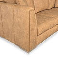 Oakley-faux-leather-rh-corner-sofa-tan from Roseland Furniture