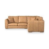 Oakley-faux-leather-rh-corner-sofa-tan from Roseland Furniture