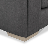 Oakley-faux-leather-snuggler-charcoal from Roseland Furniture