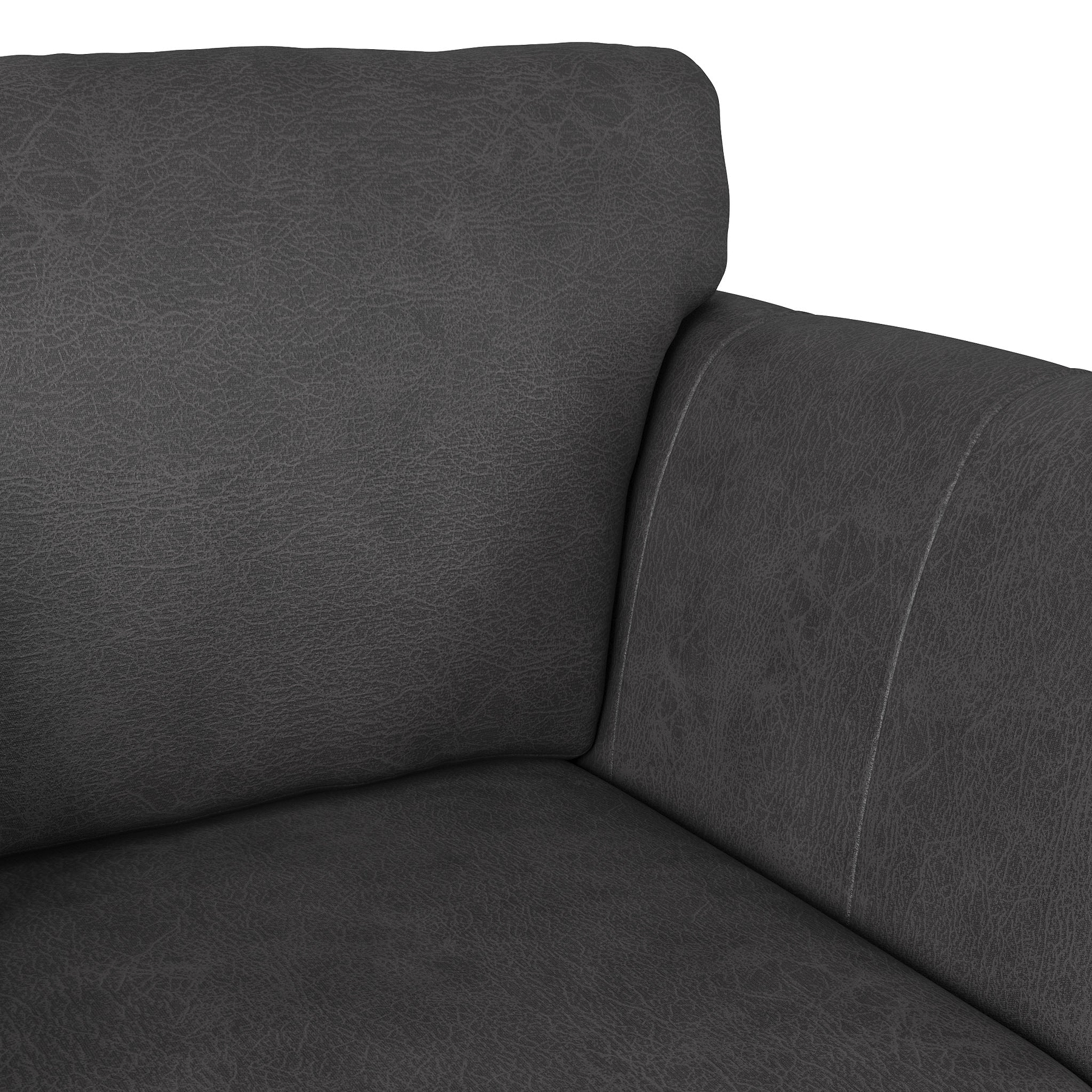 Oakley-faux-leather-snuggler-charcoal from Roseland Furniture