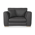 Oakley-faux-leather-snuggler-charcoal from Roseland Furniture