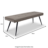 Marlo Dining Bench Dims from Roseland Furniture