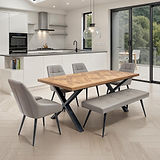 Marlo Dining Bench Dims from Roseland Furniture