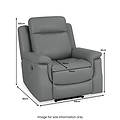 Denbor Leather Recliner Armchair dimensions