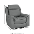 Denbor Electric Leather Recliner Armchair dimensions