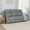 Denbor Leather Recliner 3 Seater Sofa from Roseland Furniture