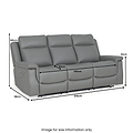 Denbor Electric Leather Recliner 3 Seater Sofa dimensions